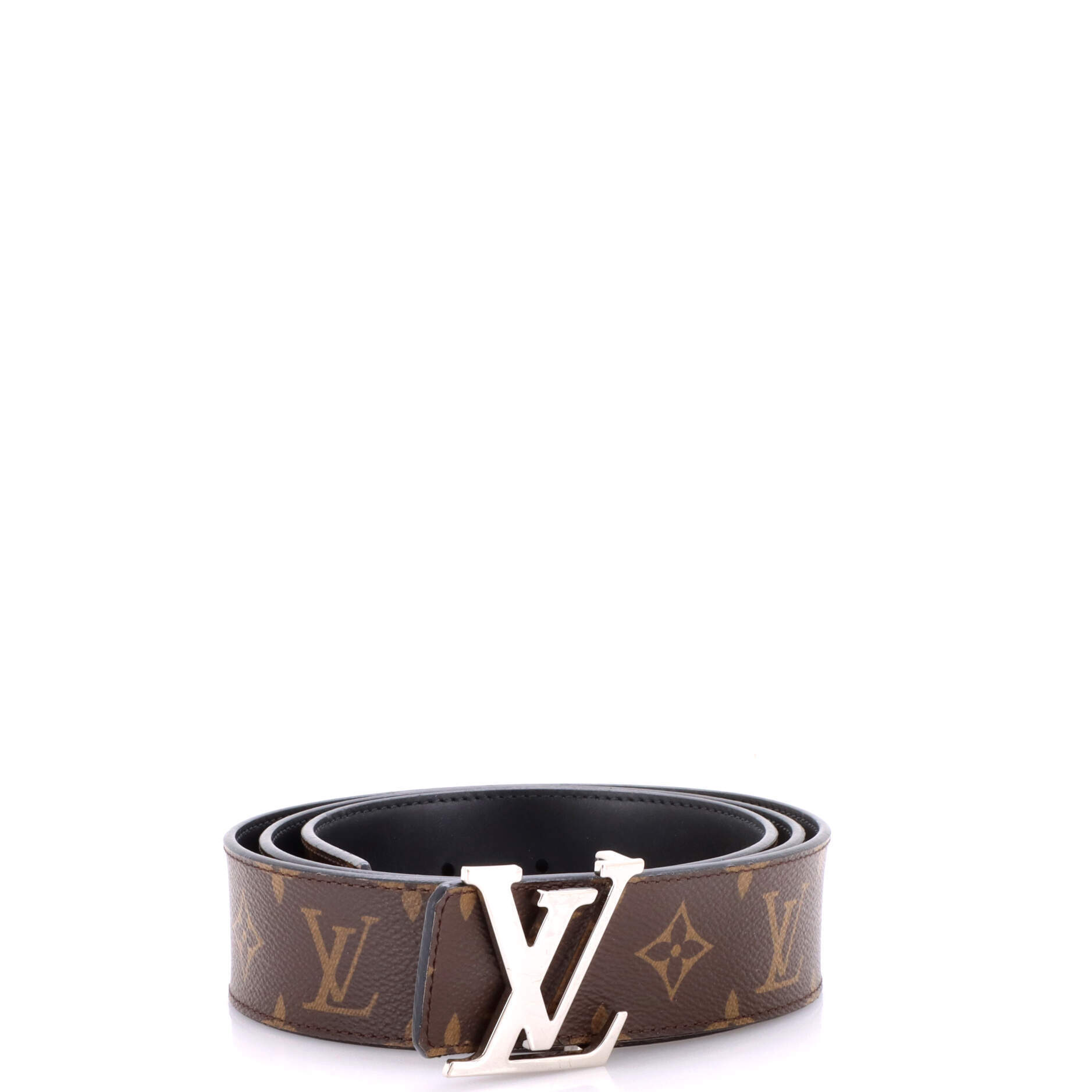 Louis Vuitton Wide Lv Initiales Reversible Belt Monogram Canvas And Leather
